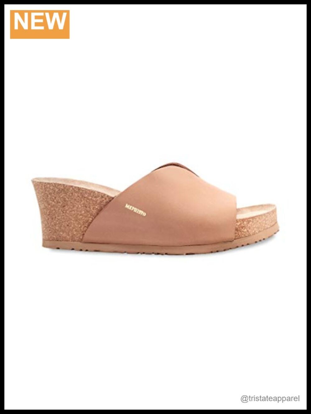 Leather Ankle Strap Wedge Mules